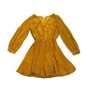 LC Lauren Conrad Mustard Yellow Mini Dress
